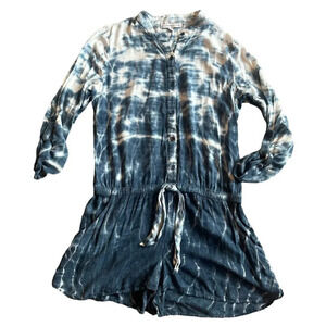 Young Fabulous & Broke Tie Dye Romper Long Sleeve Shorts Size Small Women's